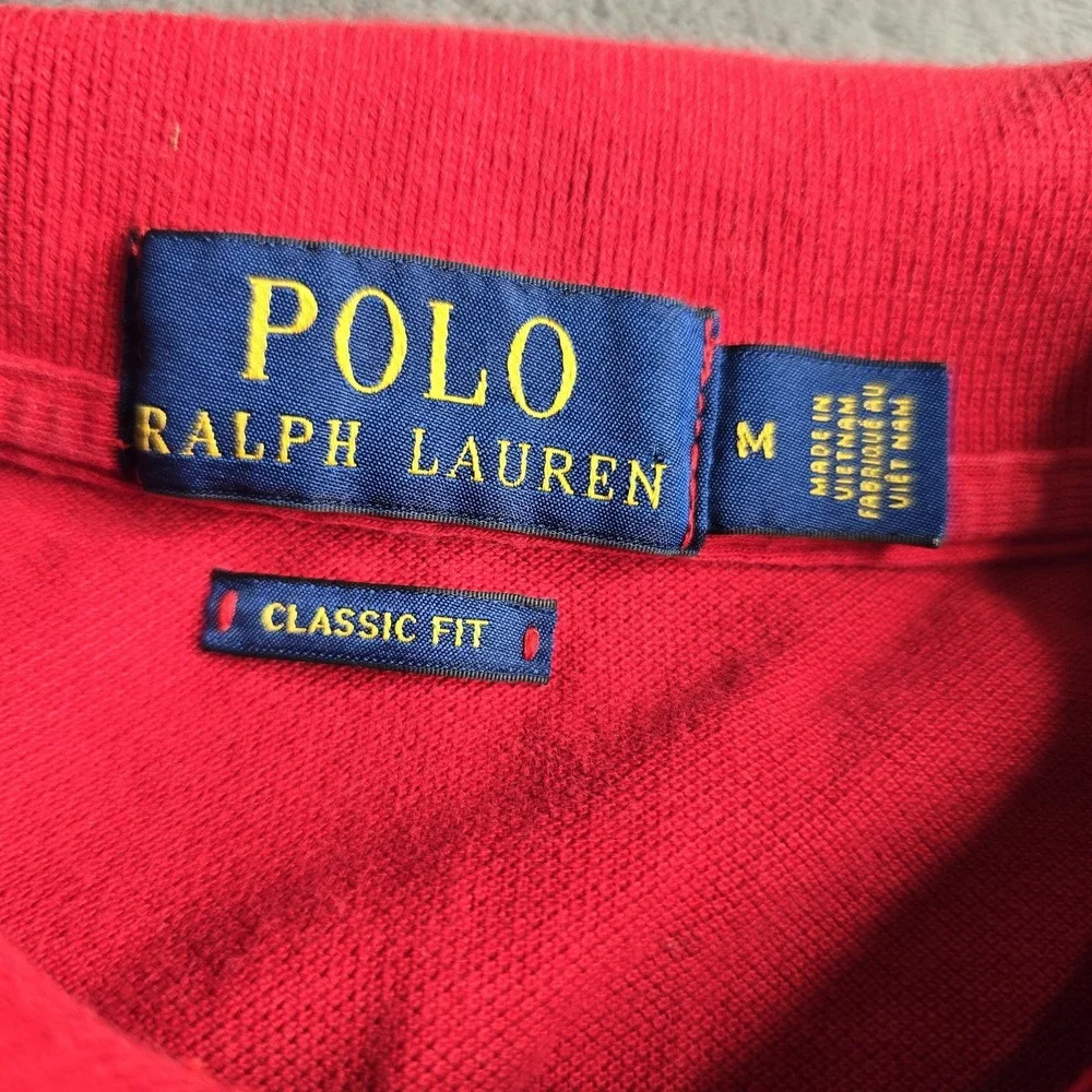 Polo Ralph Lauren Off Shore Sailing Team S/S Polo Shirt Mens M Red Classic Fit